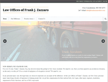Tablet Screenshot of frankzazzarolaw.com